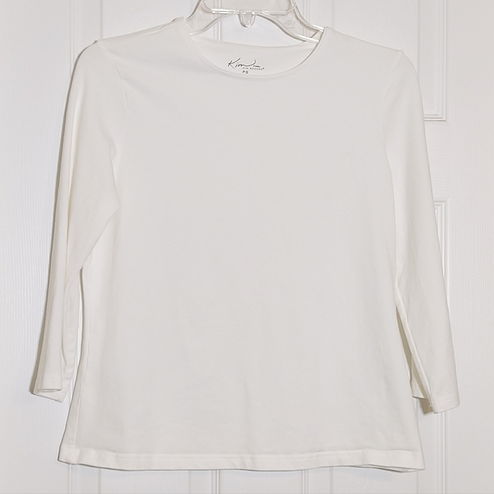 Kim Rogers SP White 3/4 Sleeve Shirt